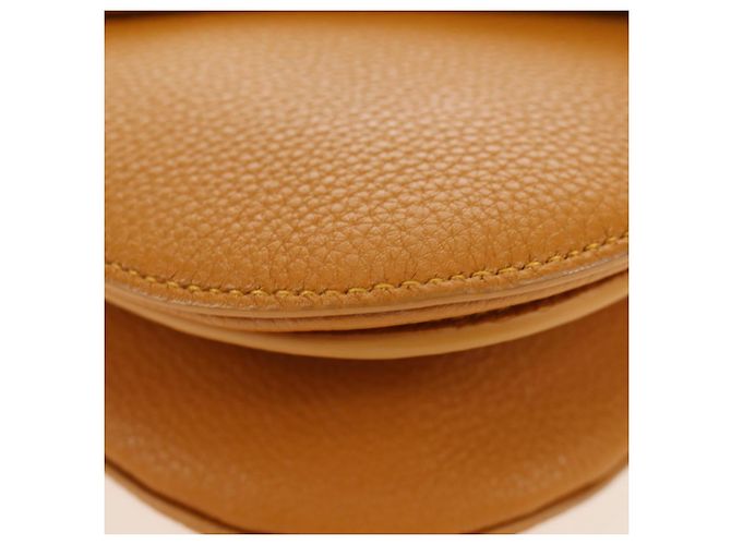Borsa a Spalla BOTTEGA VENETA Mount Chain in Pelle 2way Orange Gold Auth 190656V - vista 16