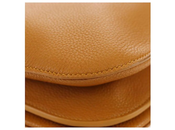 Borsa a Spalla BOTTEGA VENETA Mount Chain in Pelle 2way Orange Gold Auth 190656V - vista 18