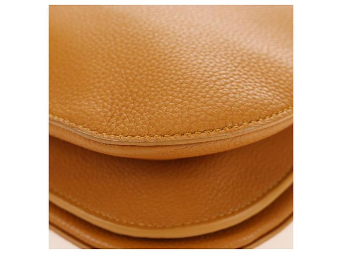 Borsa a Spalla BOTTEGA VENETA Mount Chain in Pelle 2way Orange Gold Auth 190656V - vista 19