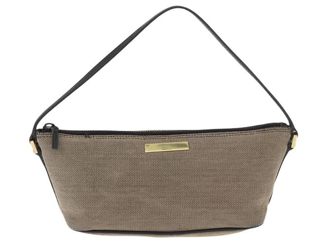 Borsa GUCCI Tela Khaki Oro 07198 Auth mr2638 D'oro Cachi - vista 13