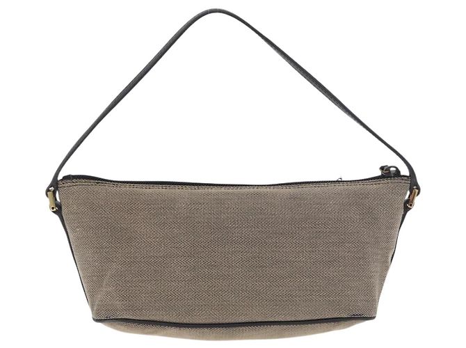 Borsa GUCCI Tela Khaki Oro 07198 Auth mr2638 D'oro Cachi - vista 2