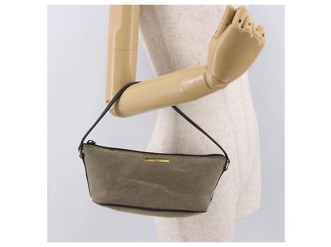 Borsa GUCCI Tela Khaki Oro 07198 Auth mr2638 D'oro Cachi - vista 22