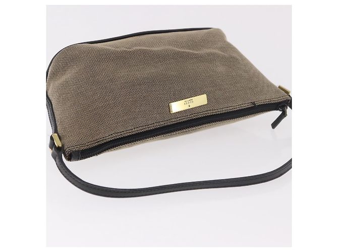 Borsa GUCCI Tela Khaki Oro 07198 Auth mr2638 D'oro Cachi - vista 6