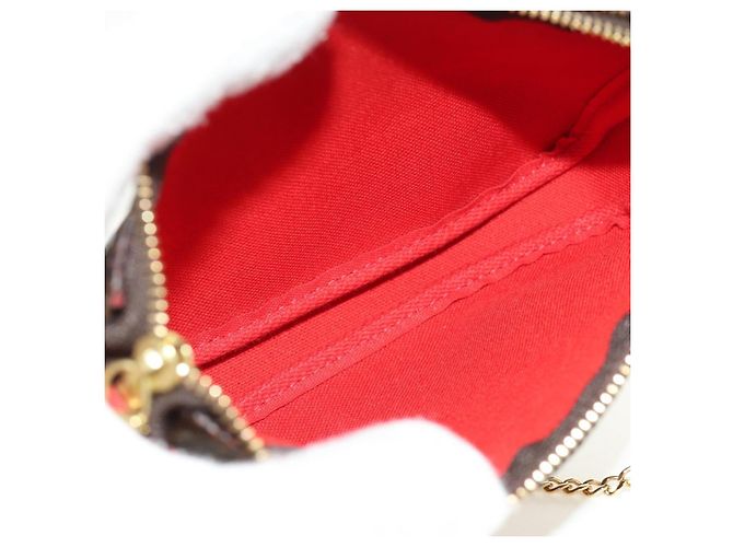 LOUIS VUITTON Damier Ebene Vivienne Mini Pochette Accessoires Auth 190175M - vista 10
