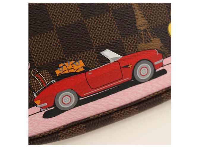 LOUIS VUITTON Damier Ebene Vivienne Mini Pochette Accessoires Auth 190175M - vista 21