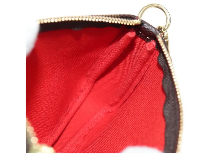 LOUIS VUITTON Damier Ebene Vivienne Mini Pochette Accessoires Auth 190175M - vista 23