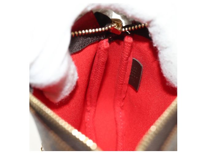 LOUIS VUITTON Damier Ebene Vivienne Mini Pochette Accessoires Auth 190175M - vista 24