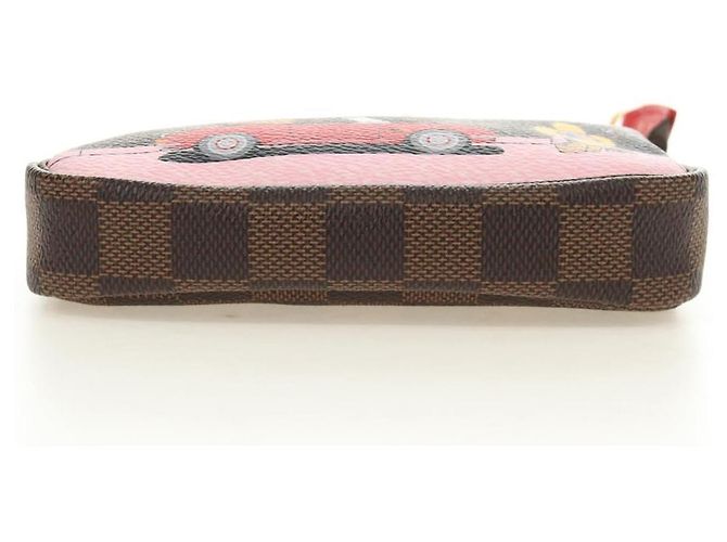 LOUIS VUITTON Damier Ebene Vivienne Mini Pochette Accessoires Auth 190175M - vista 5