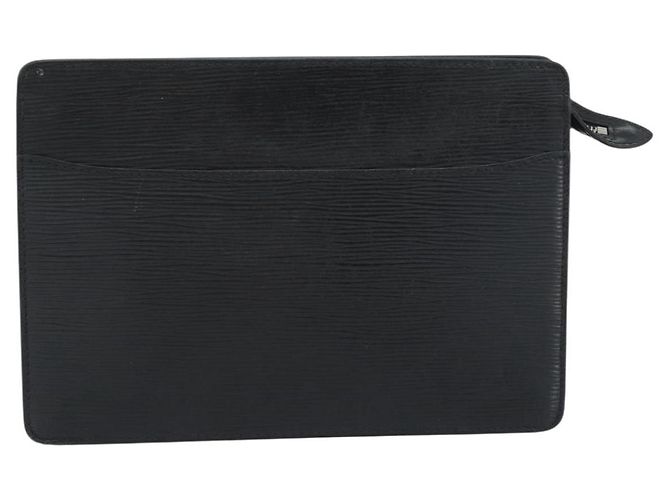 LOUIS VUITTON Epi Pochette Homme Clutch Nero M52522 LV Auth 191593 - vista 13