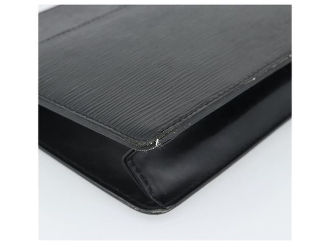 LOUIS VUITTON Epi Pochette Homme Clutch Nero M52522 LV Auth 191593 - vista 14