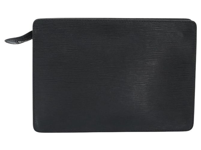 LOUIS VUITTON Epi Pochette Homme Clutch Nero M52522 LV Auth 191593 - vista 2