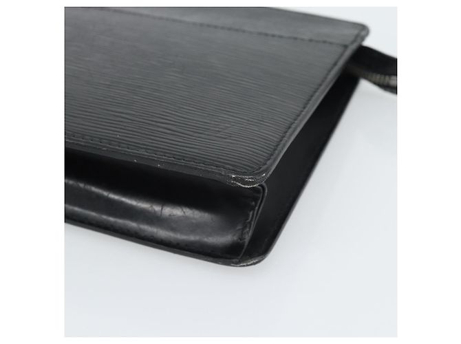 LOUIS VUITTON Epi Pochette Homme Clutch Nero M52522 LV Auth 191593 - vista 7