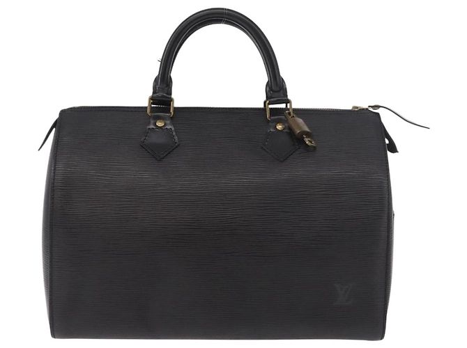 LOUIS VUITTON Borsa Epi Speedy 30 Noir Black M43002 LV Auth 190403SAV Nero - vista 2