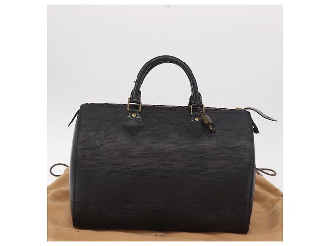 LOUIS VUITTON Borsa Epi Speedy 30 Noir Black M43002 LV Auth 190403SAV Nero - vista 24