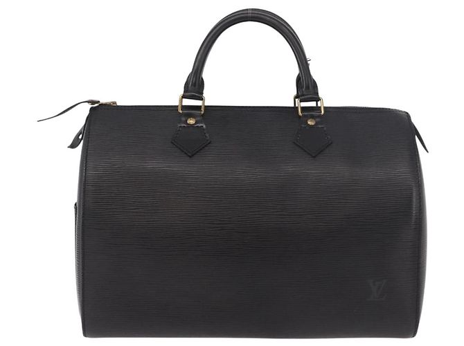 LOUIS VUITTON Borsa Epi Speedy 30 Noir Black M43002 LV Auth 190403SAV Nero - vista 3