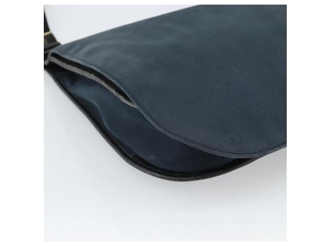 Borsa a Spalla GUCCI Canvas Navy Gold 90669 Auth ka5112 D'oro Blu navy - vista 14