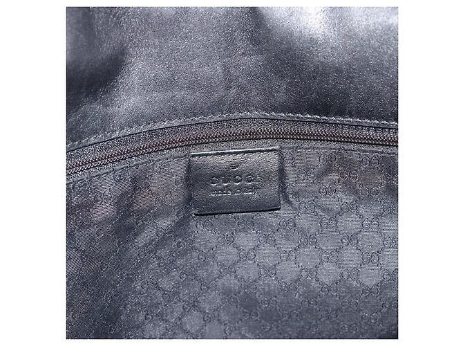 Borsa a Spalla GUCCI Canvas Navy Gold 90669 Auth ka5112 D'oro Blu navy - vista 18