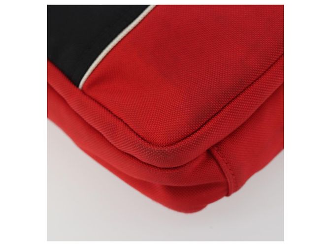 Borsa Messenger BALENCIAGA S Borsa a Spalla Nylon Rosso 638657 Auth hk3893 - vista 14