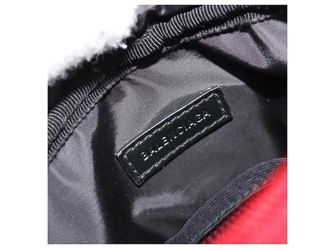 Borsa Messenger BALENCIAGA S Borsa a Spalla Nylon Rosso 638657 Auth hk3893 - vista 18