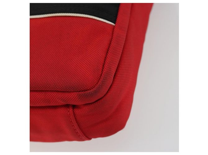 Borsa Messenger BALENCIAGA S Borsa a Spalla Nylon Rosso 638657 Auth hk3893 - vista 9