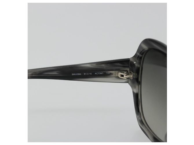 Gafas de sol Miu Miu de plástico Gray Auth 190516M Castaño - vista 11