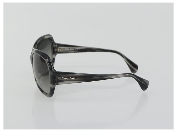 Gafas de sol Miu Miu de plástico Gray Auth 190516M Castaño - vista 3