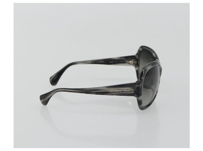 Gafas de sol Miu Miu de plástico Gray Auth 190516M Castaño - vista 4