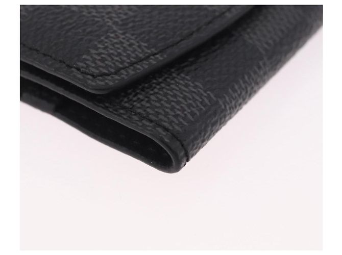 LOUIS VUITTON Damier Grafitte Gemelli Cuff Case LV Auth BA14050 Damier ebene - vista 7