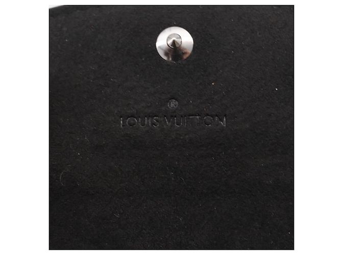 LOUIS VUITTON Damier Grafitte Gemelli Cuff Case LV Auth BA14050 Damier ebene - vista 9