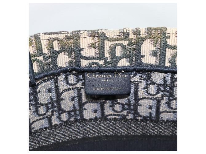 Borsa a mano 2way Christian Dior Trotter Canvas Oblique Book Navy Auth 190866A Blu navy - vista 10