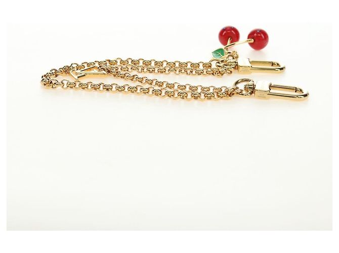Charm per borsa LOUIS VUITTON LVxTM Bag Chain Cherry Bag Charm metallo Oro M02598 Auth 189656SAM - vista 15