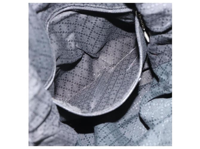 Borsa GUCCI Bamboo in tela nera argento 001 1553 Auth ka5114 Nero - vista 11