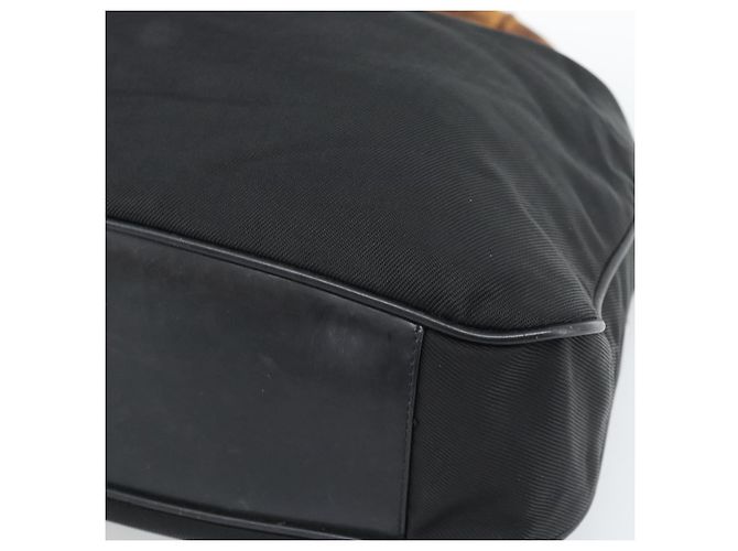 Borsa GUCCI Bamboo in tela nera argento 001 1553 Auth ka5114 Nero - vista 9