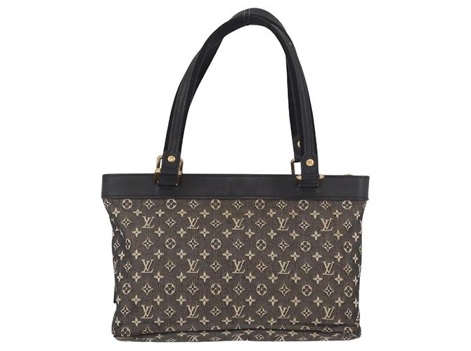 LOUIS VUITTON Borsa Monogram Mini Lucille PM Noir M92610 LV Auth bs36007 Nero - vista 2