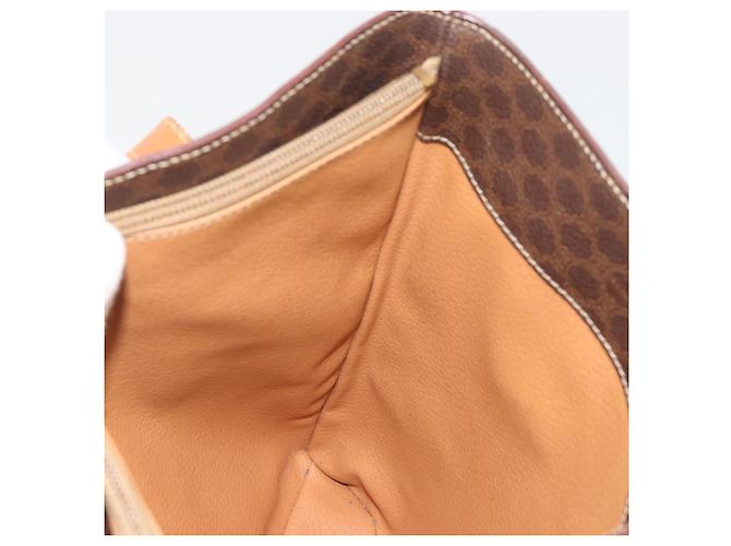 Céline Bolsa Tote CELINE Macadam em PVC e couro marrom com detalhes dourados Auth BA13920 - vista 20
