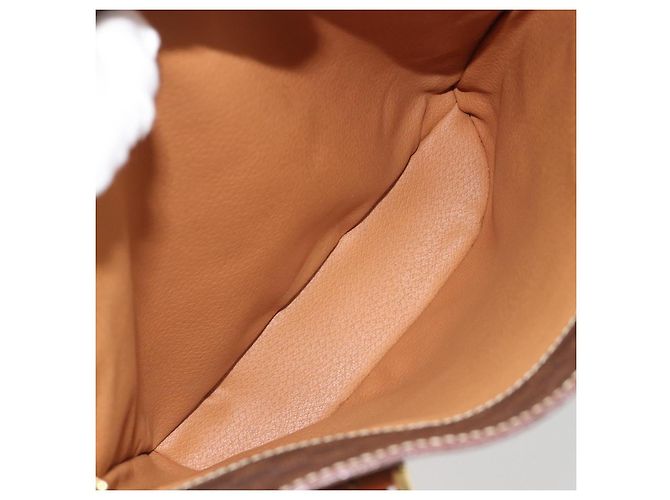 Céline Bolsa Tote CELINE Macadam em PVC e couro marrom com detalhes dourados Auth BA13920 - vista 24