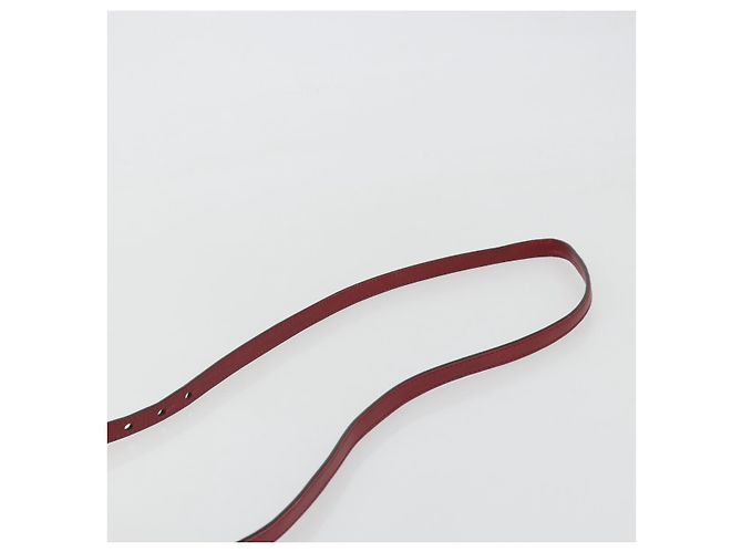 Borsa GUCCI Micro GG Canvas Guccissima in Pelle Rossa e Oro 449413 Auth mr2685 Rosso D'oro - vista 14