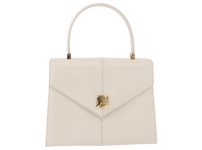SAINT LAURENT Borsa in pelle bianca e oro Auth 190922 Bianco D'oro - vista 13