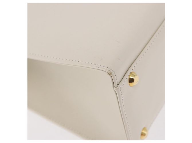 SAINT LAURENT Borsa in pelle bianca e oro Auth 190922 Bianco D'oro - vista 15