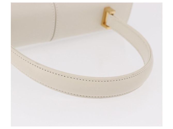 SAINT LAURENT Borsa in pelle bianca e oro Auth 190922 Bianco D'oro - vista 7