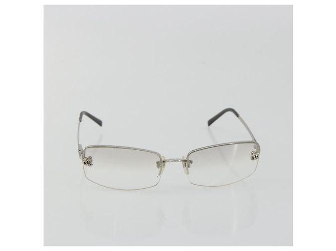 Occhiali da sole CHANEL COCO Mark Metallo Argento CC Auth 189996 - vista 13