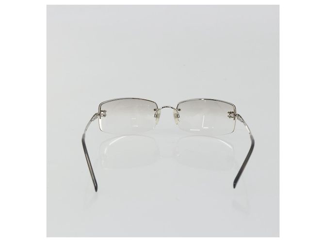 Occhiali da sole CHANEL COCO Mark Metallo Argento CC Auth 189996 - vista 2