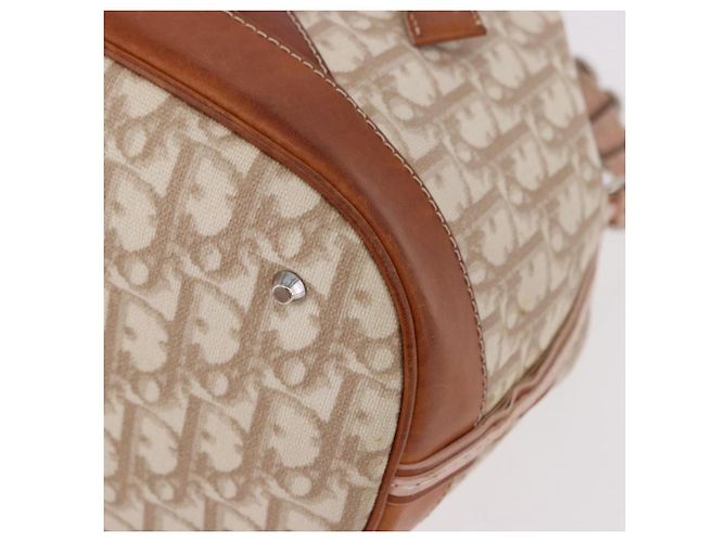 Borsa a tracolla Christian Dior Romantic Chain PVC Beige Argento Auth 191704 - vista 16