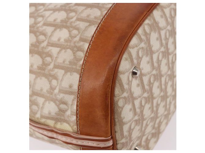 Borsa a tracolla Christian Dior Romantic Chain PVC Beige Argento Auth 191704 - vista 17