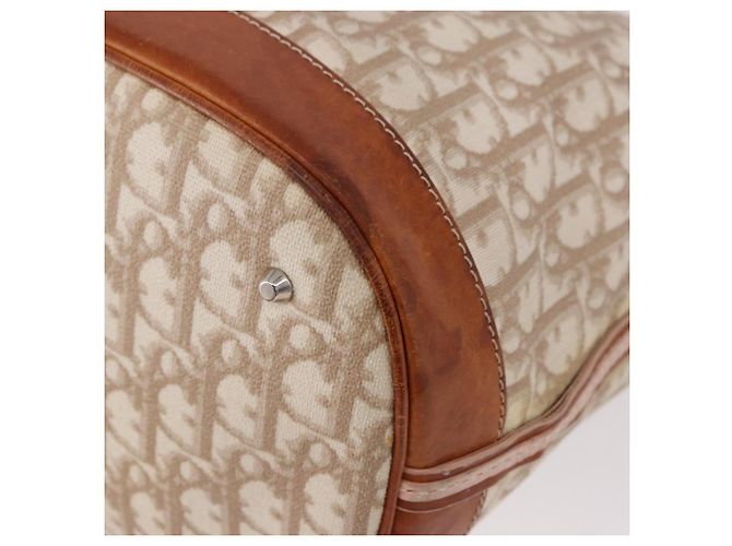 Borsa a tracolla Christian Dior Romantic Chain PVC Beige Argento Auth 191704 - vista 9