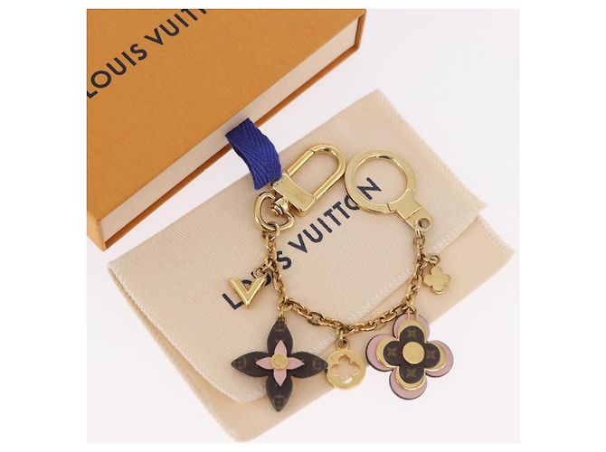 LOUIS VUITTON Monogram Bijoux Sac Chainne Charm per borsa Gold M63086 LV Auth 190451M Rosa Monogramma - vista 12
