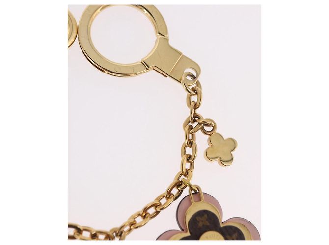LOUIS VUITTON Monogram Bijoux Sac Chainne Charm per borsa Gold M63086 LV Auth 190451M Rosa Monogramma - vista 4