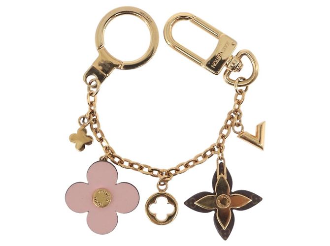 LOUIS VUITTON Monogram Bijoux Sac Chainne Charm per borsa Gold M63086 LV Auth 190451M Rosa Monogramma - vista 7