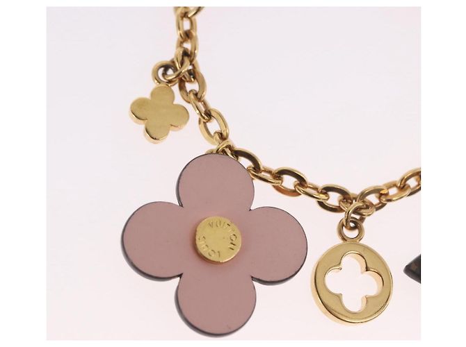 LOUIS VUITTON Monogram Bijoux Sac Chainne Charm per borsa Gold M63086 LV Auth 190451M Rosa Monogramma - vista 8