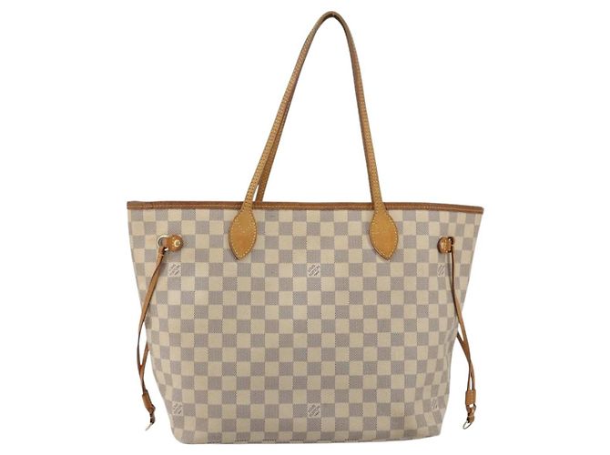 LOUIS VUITTON Damier Azur Neverfull MM Tote Bag N41605 LV Auth hk3894 - vista 13